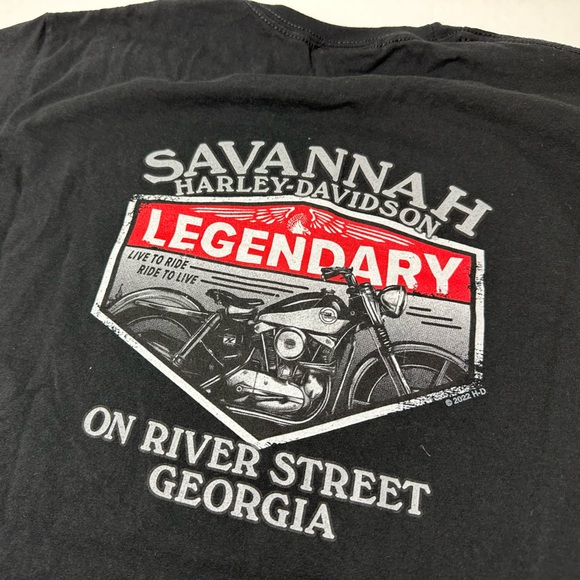 Harley-Davidson Motorcycles 2022 Savannah, Georgia Tee - Picture 7 of 7